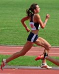 Sara Vinković (AK Nedeli?će) u utrci na 100 m