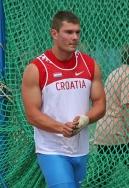 07.07.2010. - Četveromeč HUN-CRO-CZE-SLO, Veszprem Mađarska - Kristijan Strahija nakon prve serije u bacanju kladiva